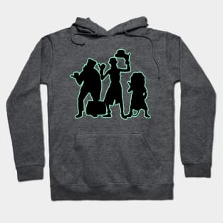 Hitchhiking Ghosts Glowing Silhouette Hoodie